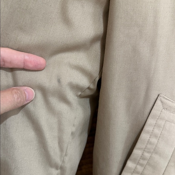 Vintage 70s Sears Outerwear men's full-zip khaki winter jacket brown faux fur - Picture 7 of 11